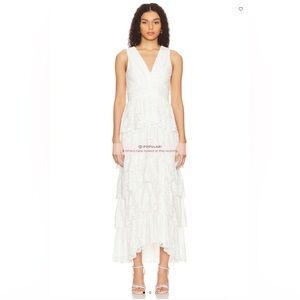 Revolve- Cascading White Mini Dress